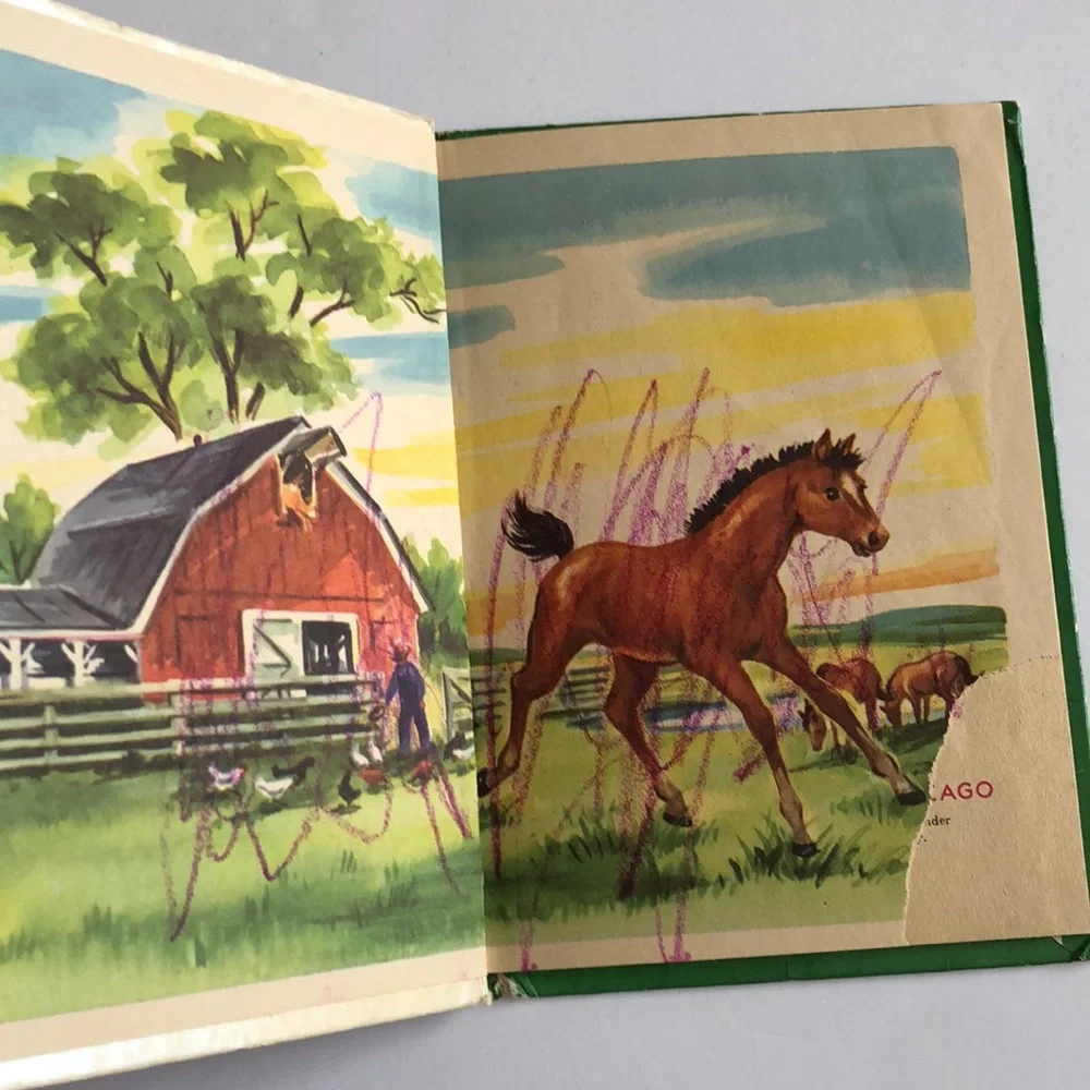 ELF BOOKS Rand McNally Junior Elf Books retro childrens books Vintage
